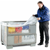 LDPE-Seitenfaltensack, transparent, 60 µ | 700 + 550 x 1500 mm (B + Seitenfalte x L) | VE = 100 Stk.