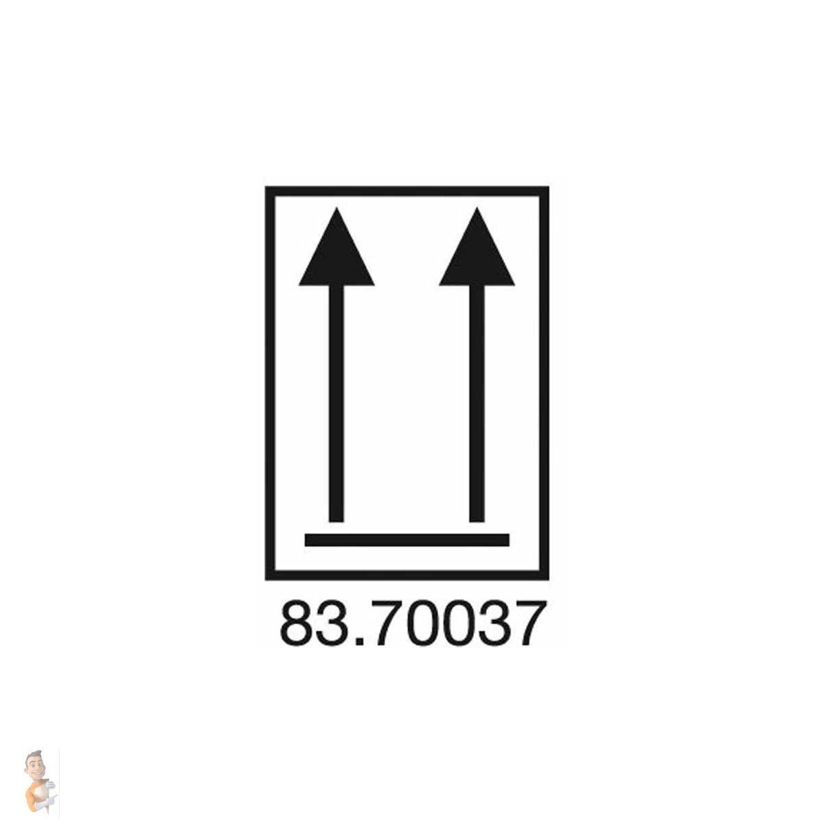 Warnetiketten 75 X 105 Mm Aus Papier Mit Symbol Oben 1 000 St 52 34