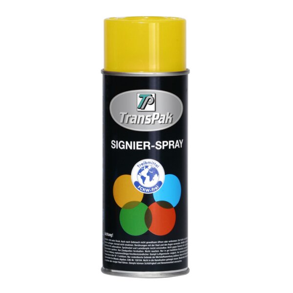 Signierspray, gelb | 400 ml Inhalt | VE = 2 Stk.