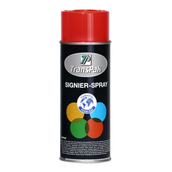 Signierspray, rot | 400 ml Inhalt | VE = 2 Stk.