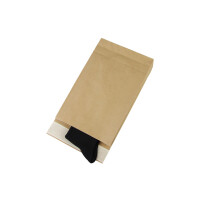 Papierversandtasche Maxi, braun, 120 g/m² | 250 x 353 + 50 mm (Offene Seite x L + Seitenfalte) | VE = 250 Stk.