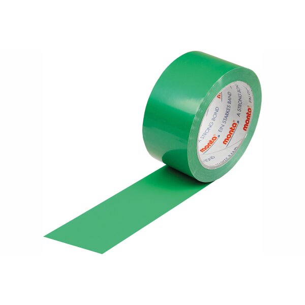 PVC-Klebeband monta 250F, leise, grün, 57 µ | 50 mm x 66 lfm. | VE = 36 Stk.