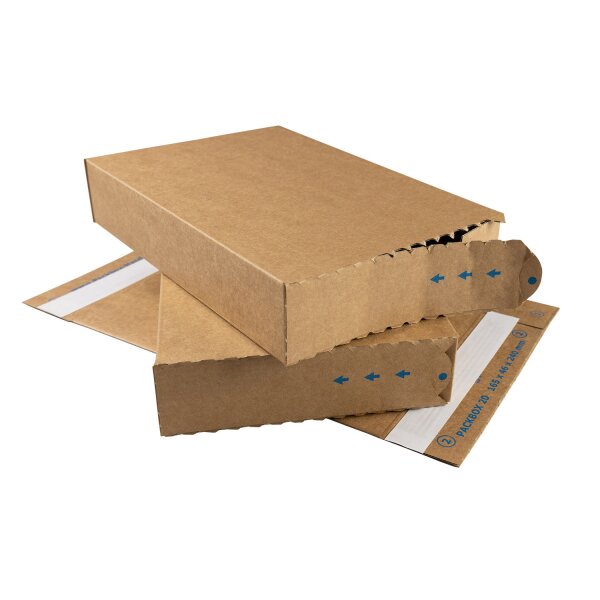 Packbox, braun, Qual.1.20, DIN C5 | 240 x 165 x 46 mm (L x B x H) Innenmaß | VE = 25 Stk.