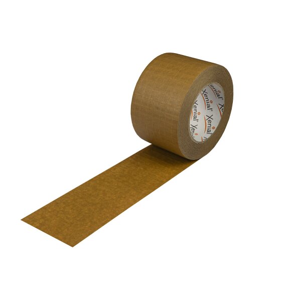 Xenial Papier-Packband, gitterverstärkt, 75 mm Breite | 75 mm x 50 lfm. | VE = 24 Stk.