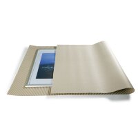 Rollenwellpappe offene Welle, 185 g/m², 800 mm breit | 800 mm x 70 lfm. |