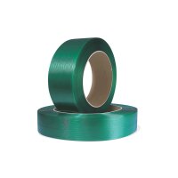 Polyester-/PET-Umreifungsband, grün, 264 kp | 12 mm...